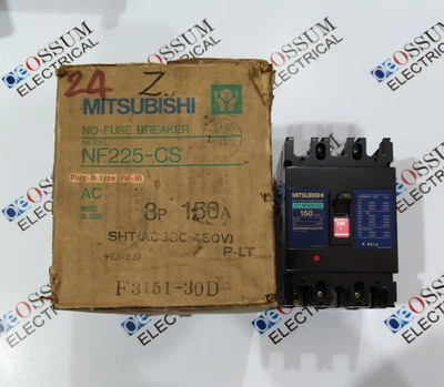 INTERRUPTOR DE CIRCUITO MITSUBISHI ELÉCTRICO NF225-CS 150A 440VAC 15KA ENVÍO RÁPIDO Foto 1 de 4