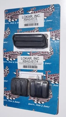 Lokar Midnight Series Throttle, Clutch & Brake Pedal Pads - Jeep CJ YJ TJ XJ - Image 1 of 4