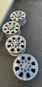 GMC Set 18” Chrome Sierra OEM DENALI Wheels Rims Stock 2500 3500 8X180 - Picture 1 of 13