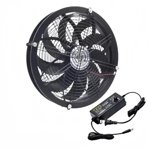 Ventilador Industrial Circular 30cmX4cm 12 Pulgadas 115V 230V Controlador de Velocidad UE EE. UU. 730CFM - Imagen 1 de 15