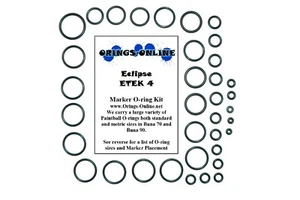 Kit de juntas tóricas marcador de paintball Planet Eclipse Ego Etek 4 2 reconstrucciones - mercado de accesorios - Imagen 1 de 1