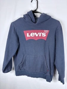 Boys Girls Levi's size M (10-12yrs) Red Logo Pullover Hoodie with pockets - Picture 1 of 4