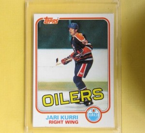JARRI KURRI  1981-82  ROOKIE  Vintage Topps  #18  Edmonton Oilers   (eo4