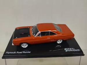 PLYMOUTH ROAD RUNNER FAST & FURIOUS 1:43 ALTAYA IXO - Foto 1 di 4