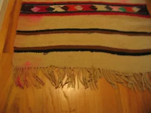 Carpet Kilim Runner Beige weaved made in Iraq vintage pre owned 1980 - Picture 1 of 5