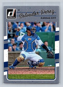 2017 Donruss Gray Border #102 Salvador Perez /199  Kansas City Royals A73
