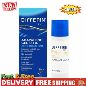 1xDifferin Gel Acne Treatment 90 Day Supply Rx Strength Adapalene Retinoid 45g - Picture 1 of 12