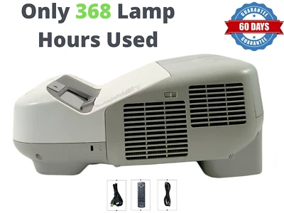 Epson PowerLite 480 3LCD Projector UST 3000 ANSI HD HDMI - Only 368 Hours Used! - Image 1 of 4