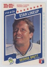 1987 M&M's Star Lineup Food Issue George Brett #14 HOF