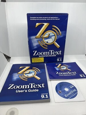 ZoomText Magnifier Reader Version 9.1 For Windows Vista,XP or 2000- Open Box - Image 1 of 4