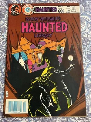 BARON WEIRWULF'S HAUNTED LIBRARY 71 STEVE DITKO COVER 1984 charlton horror comic - Image 1 of 2