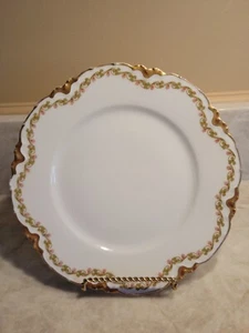 Vintage Haviland Limoge China Salad Plate Pink Flower And Clover 8.5"  - Picture 1 of 6