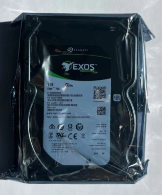 FACTORY SEALED SEAGATE EXOS  7E8  ST2000NM004A 2TB  3.5" SAS INTERNAL HARD DRIVE - Image 1 of 2