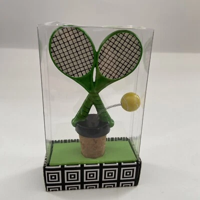  Tapón de botella de tenis raquetas de pelotas deportivas de vino nuevo pastel de barro Foto 1 de 4