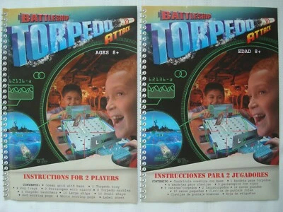 Battleship Torpedo Rules Instructions Board Game Spares by MB 2007 - Image 1 of 2