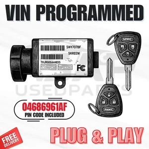 📍 VIN PROGRAMMED PLUG & PLAY IMMOBILIZER CHRYSLER PACIFICA 2004-2008 04686961AF - Picture 1 of 1