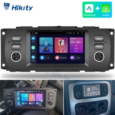 1+32G CarPlay Android 15 Autoradio GPS Für JEEP Grand Cherokee Jouruney Wrangler - Bild 1 von 4