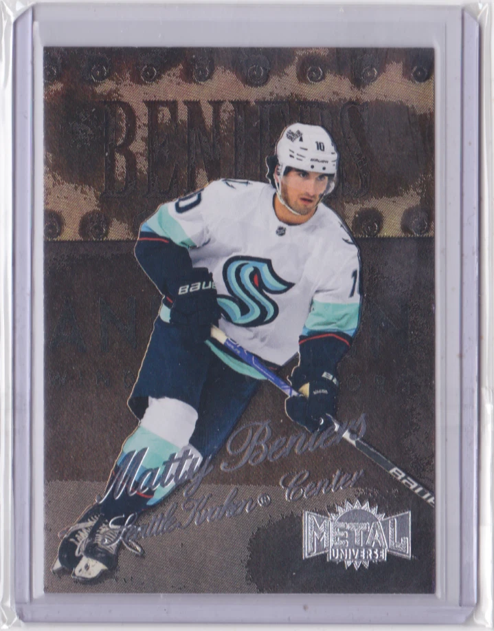 2022-23 NHL METAL UNIVERSE 1998-99 RETRO ROOKIE INSERT MATTY BENIERS #R-4 KRAKEN - Image 1 of 2