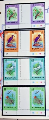 Sello Tuvalu Sc 73-79, Pacific Birds, 1978, juego de canalones y un solo, 4 juegos (GT) Foto 1 de 2