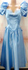 Eve of Milady Vintage Blue Cinderella Taffeta Formal Bow Puff Prom Party Dress12