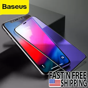 Baseus Curve Tempered Glass Anti-Bluelight iPhone XS Max - Picture 1 of 7