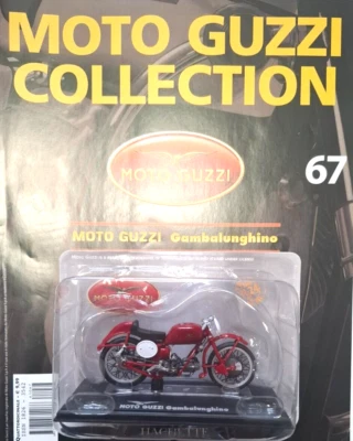 HACHETTE STARLINE 1:24 MOTO GUZZI  GAMBALUNGHINO  CON FASCICOLO 67 - Immagine 1 di 2