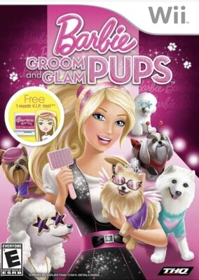 Barbie: Groom and Glam Pups (Nintendo Wii, 2010) Sealed - Image 1 of 3