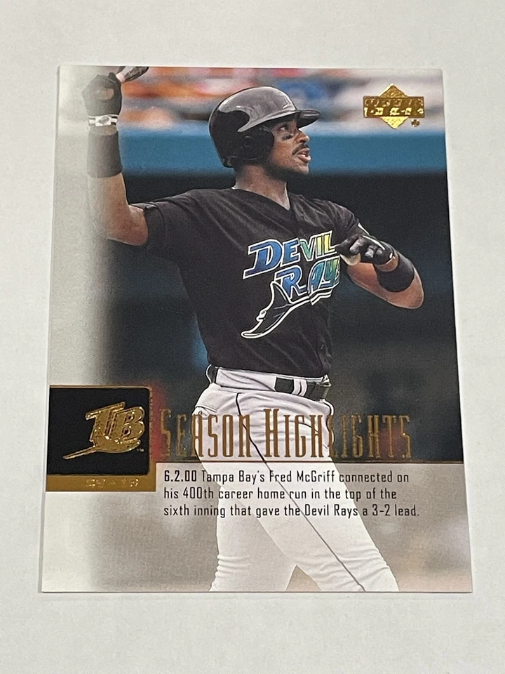 2001 Upper Deck Baseball #268 - Fred McGriff - Tampa Bay Devil Rays - Image 1 of 2