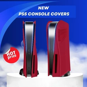 Console Cover Plates for PS5 Disc Edition, Vents Faceplate, ABS Protection Shell - Picture 1 of 33