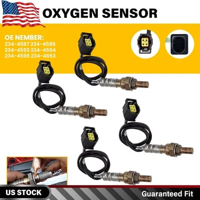 4PCS Upstream & Downstream Oxygen Sensor O2 Sensor For 2001-2018 Jeep Wrangler - Image 1 of 4