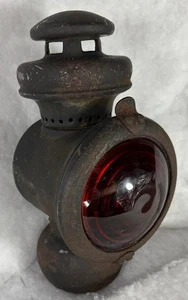 DE COLECCIÓN ANTIGUO MODELO T FORD QUEROSENO ACEITE CAPUCHA LUZ LÁMPARA RAT ROD ROJO 1916 - 1920s - Imagen 1 de 12