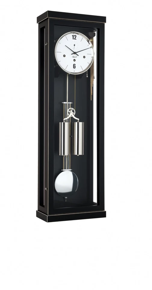 Orologio a pendolo  dal design moderno nero con moviment.. HE 70993-740351 nuovo - Immagine 1 di 1