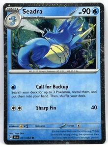 Seadra 011/064 Shrouded Fable Promo Cosmos Holo Pokemon - Picture 1 of 2