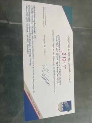 Golf Gutschein Greenfee 2 für 1 - Golfclub Altötting - Bild 1 von 2