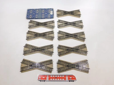 9x Märklin H0 5114/3601 K Crossing M Track 1x Box #CX560-1 - Image 1 of 4