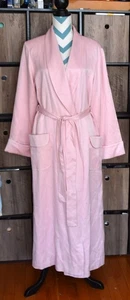 Valerie Stevens 70% Seide 30% Baumwolle Rosa Langer Morgenmantel Größe M Neu mit Etikett - Bild 1 von 11