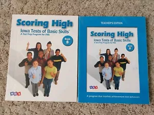 SRA Scoring High Iowa Tests of Basic Skills Book 8 SET Student Teacher Edition - Picture 1 of 1