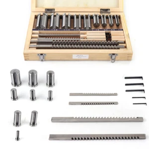 18* HSS Keilnut Räumer Set Zollgröße Räumer Buchsen Unterlegscheibe CNC Metallbearbeitung Set - Bild 1 von 18