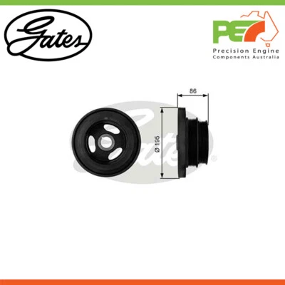 GATES Harmonic Balancer To Suit BMW 3 Series 323 i (E36) 125kw Petrol Coupe - Image 1 of 4