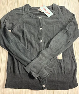 Cat & Jack knit black cardigans long sleeve button up size L (10/12) - Picture 1 of 8
