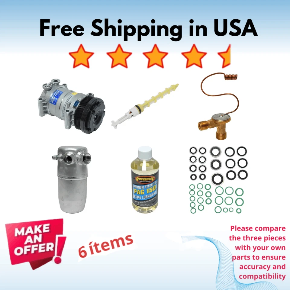 Compresor y válvula aire acondicionado apto para GMC Yukon 1999-2000 Foto 1 de 4