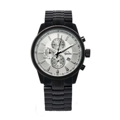 GOOIX Chrono Man Watch GX0600301C PVD Black Steel Case and Strap with Calendar Foto 1 de 2