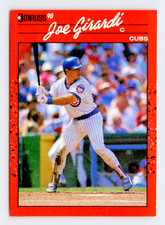 1990 Donruss Card, #404 Joe Girardi, Chicago Cubs
