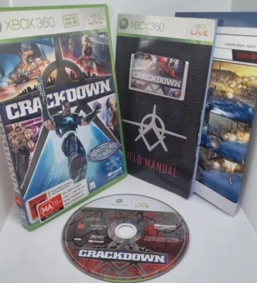 Crackdown Microsoft Xbox 360 Game  PAL - Complete W Manual + Poster VGC - Image 1 of 3