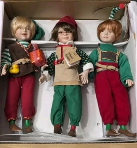 Three Paradise Galleries Vintage Elf Dolls Stands Accessories Premiere Edition - Picture 1 of 16