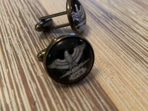 Roman Legion Imperial Eagle Cufflinks Vintage Style Antique Brass - UK - Picture 1 of 2
