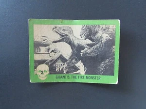 1961 Nu-Card Horror Monster Karte #2 Gigantis, Das Feuermonster - Bild 1 von 2