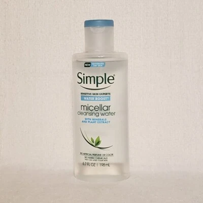 Água de limpeza micelar Simple Water Boost com extrato mineral e vegetal 6,7 oz - Imagem 1 de 2