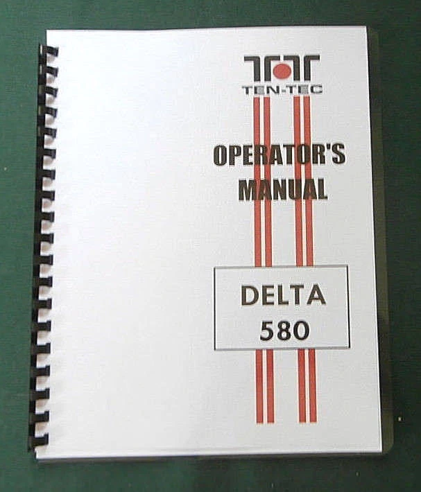 Tentec Delta 580 Operating Manual: Comb Bound with Plastic Protective Covers! - Image 1 of 1