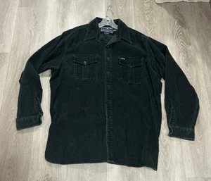 Vintage Polo Sport Ralph Lauren Cord Hemd mit Knopfleiste XL dunkelgrün - Bild 1 von 9